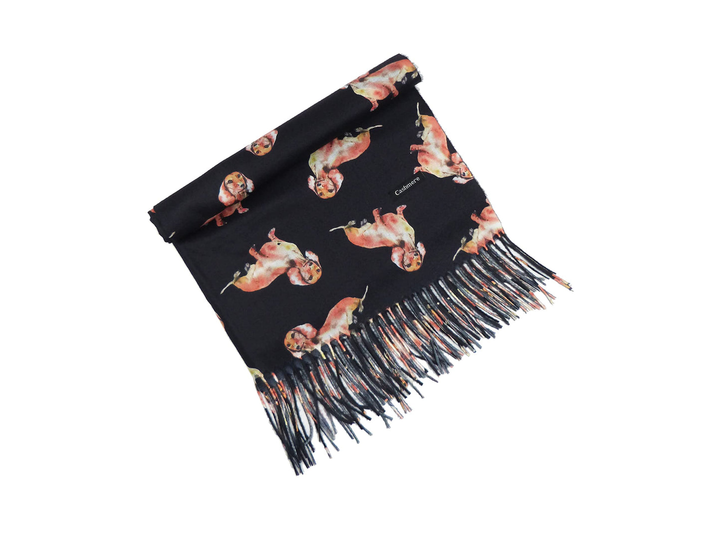 Sausage Dog Dachshund Double Sided Pashmina Fashion Scarf Wraps Shawls Scarves