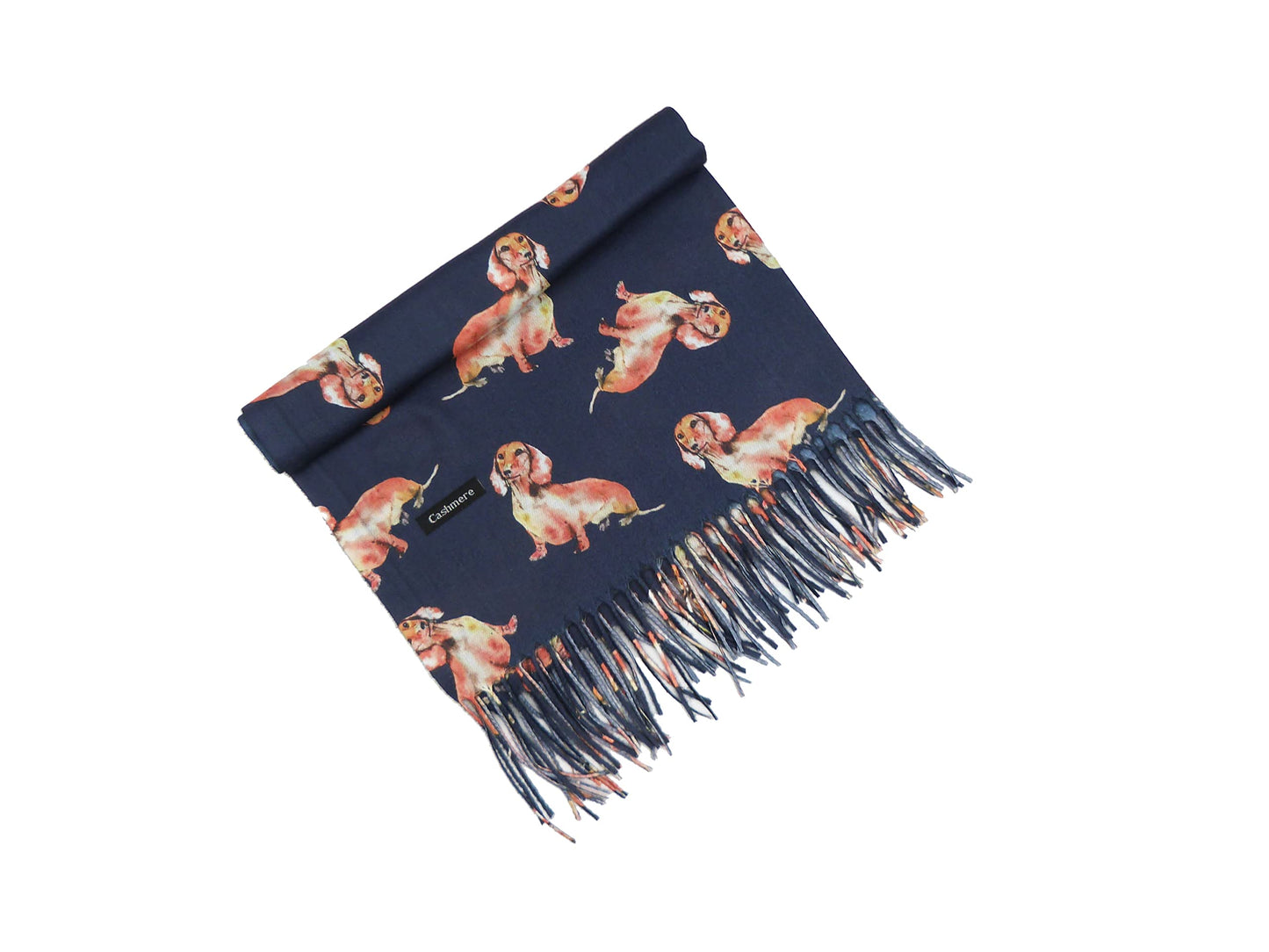 Sausage Dog Dachshund Double Sided Pashmina Fashion Scarf Wraps Shawls Scarves