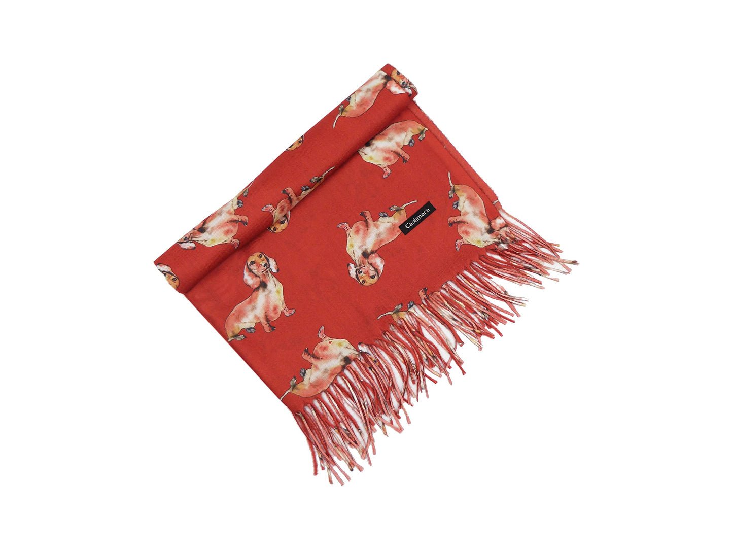 Sausage Dog Dachshund Double Sided Pashmina Fashion Scarf Wraps Shawls Scarves