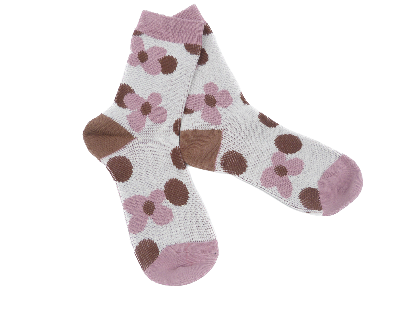 Flower Daisy Tulip Pattern Printed Socks