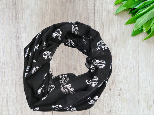 Glitter Shimmer Animal Elephant Snood Infinity Scarf