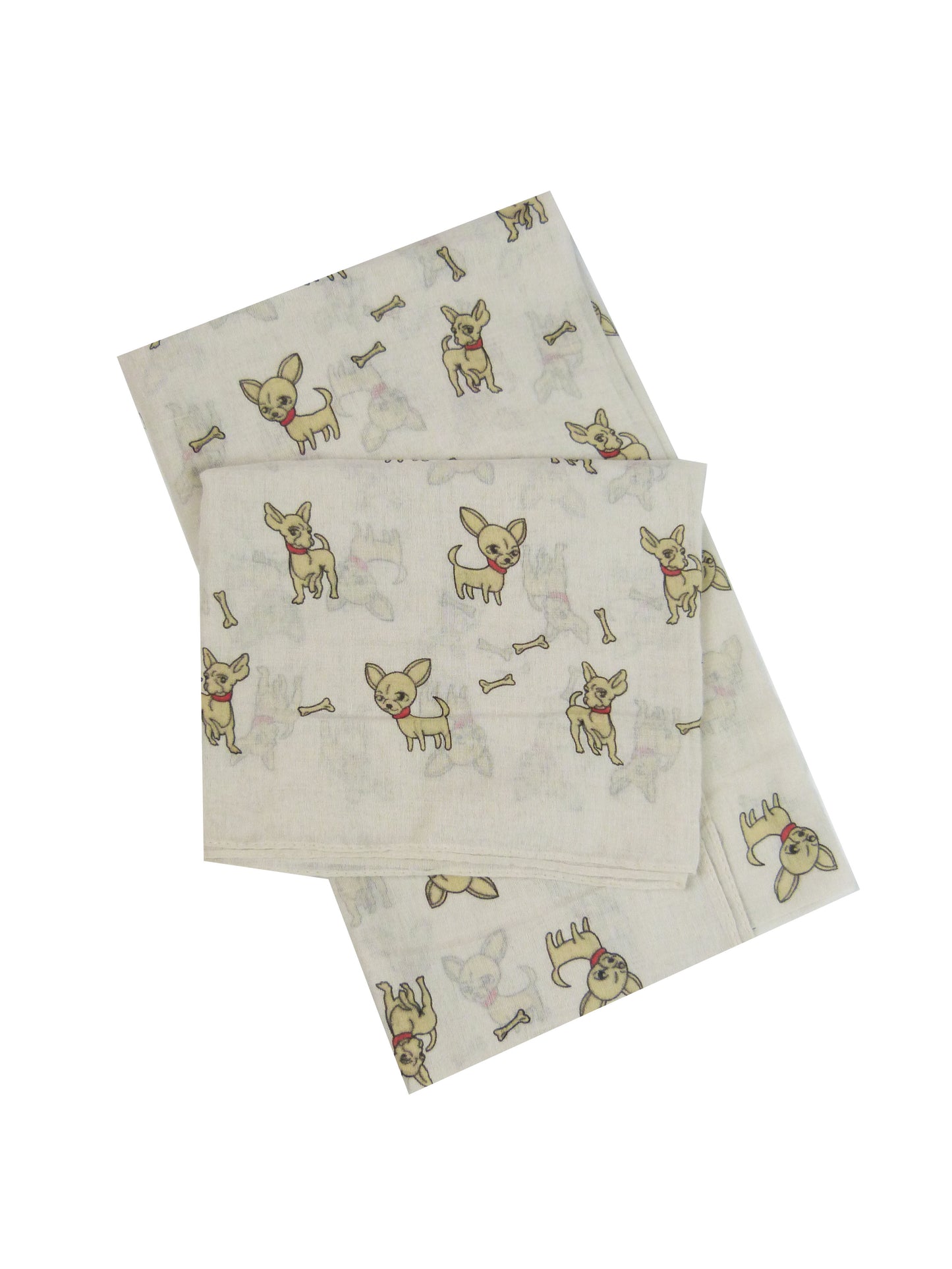 Chihuahua Patterned Scarf