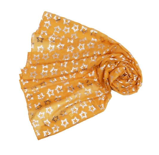 Glitter Star Print Scarf