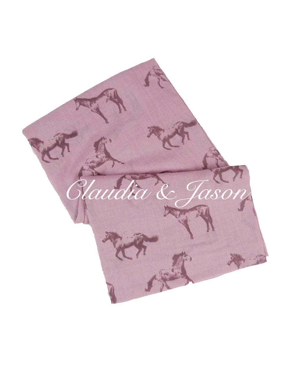 Galloping Horse Printed Scarf Claudia & Jason Scarfs 